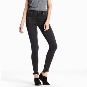Lucky Brand Black High-waisted Jeans
